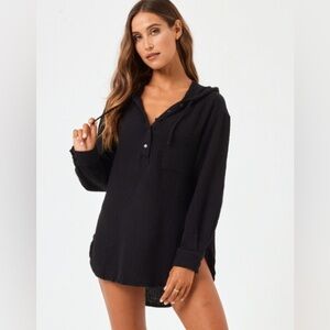 LSPACE Sonora Cover-up in Black size XL